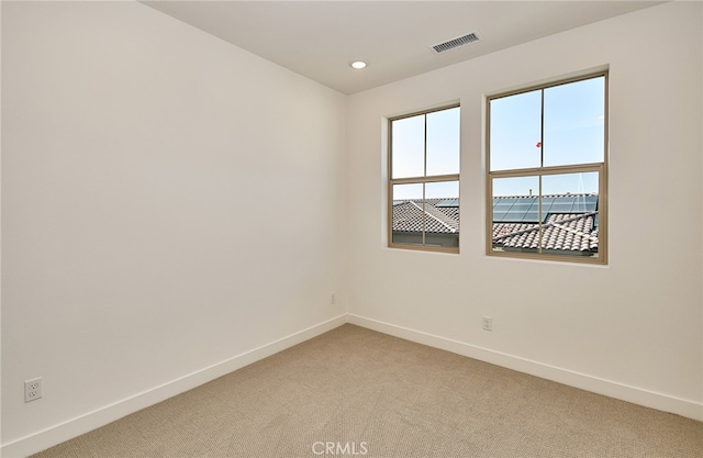 view of carpeted empty room