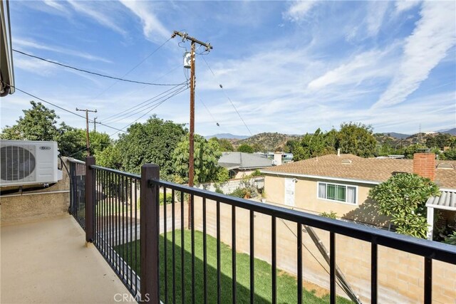 balcony with ac unit