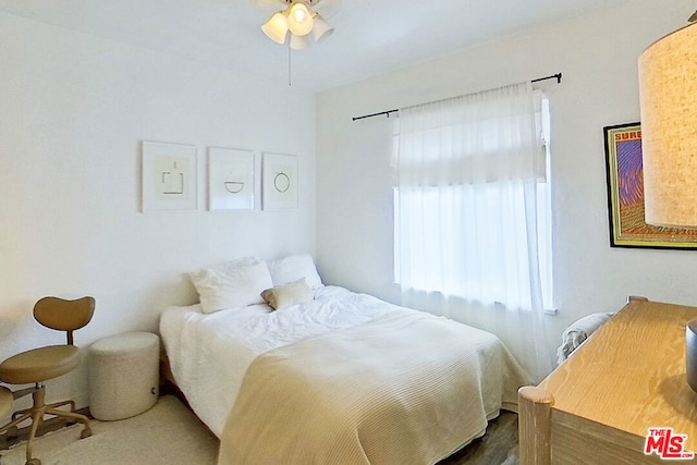 bedroom with ceiling fan