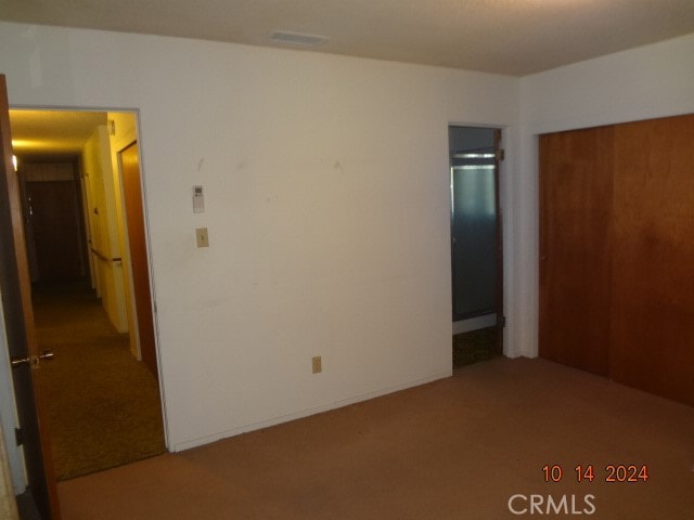 unfurnished bedroom featuring carpet floors