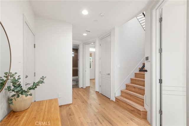 interior space featuring light hardwood / wood-style floors