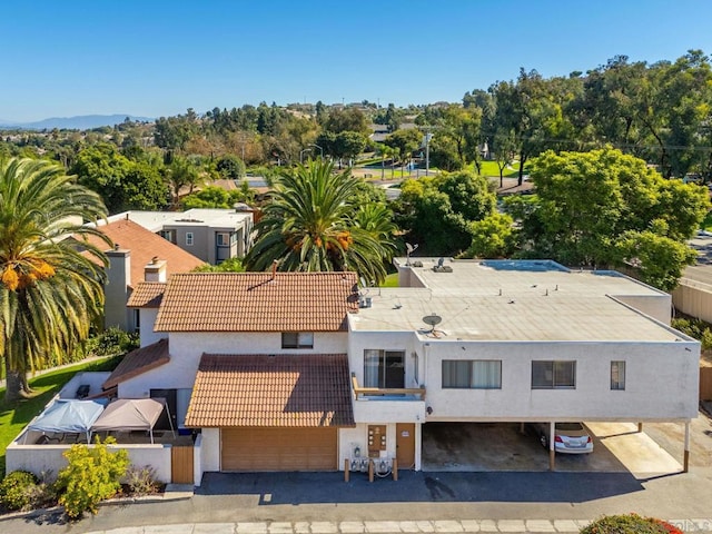 birds eye view of property