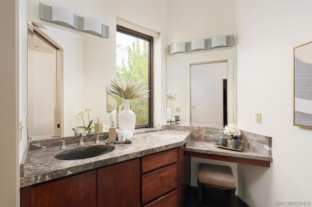 bathroom with vanity