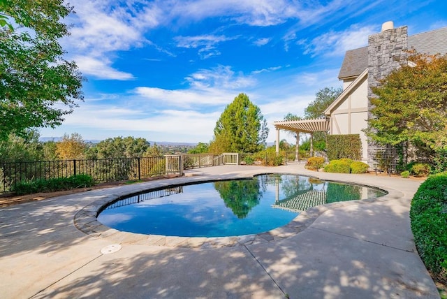 view of pool with a patio area