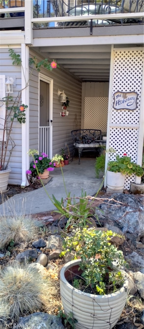 view of patio / terrace featuring a balcony