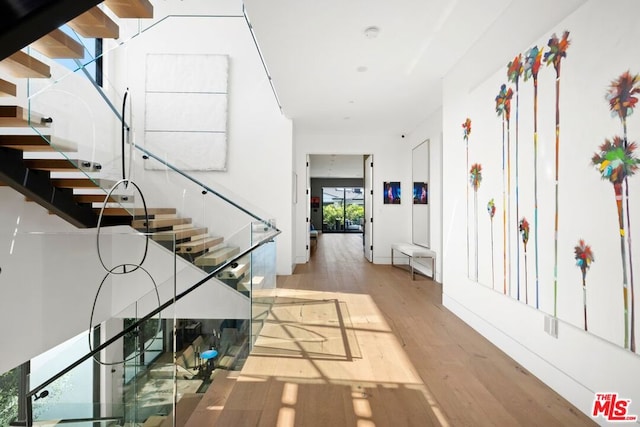 interior space with light wood-type flooring