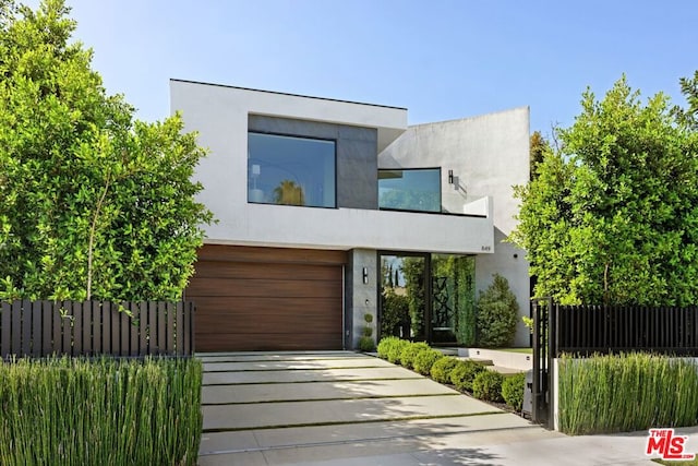 modern home with a garage