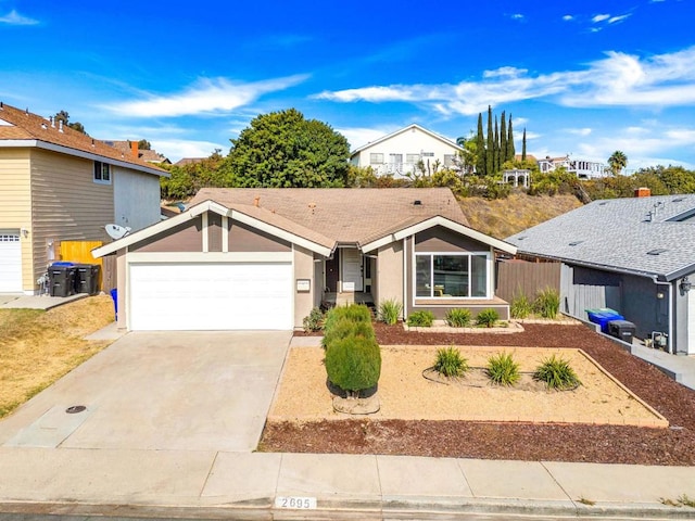 ranch-style house with a garage