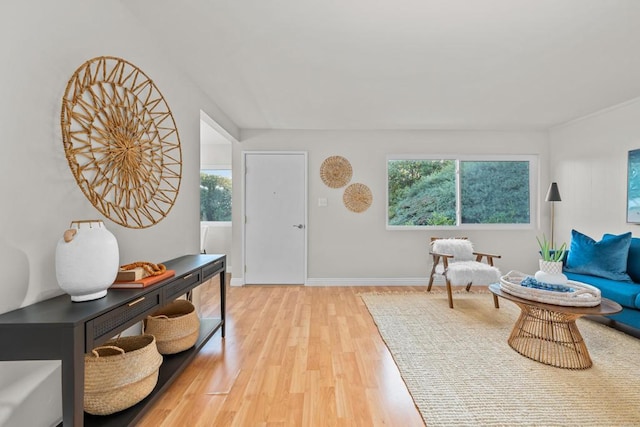 interior space featuring light hardwood / wood-style flooring