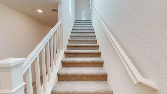 view of staircase