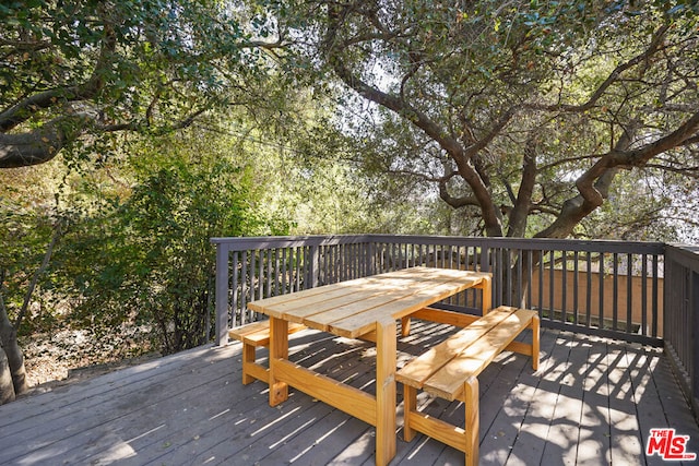 view of wooden terrace