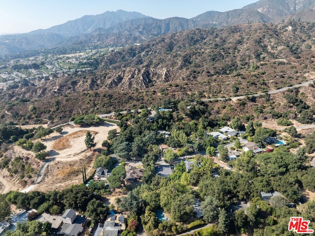 aerial view featuring a mountain view