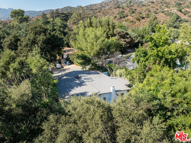 bird's eye view featuring a mountain view