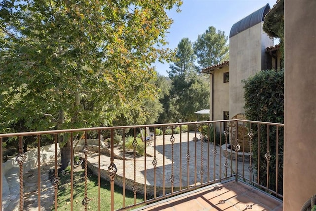 view of balcony