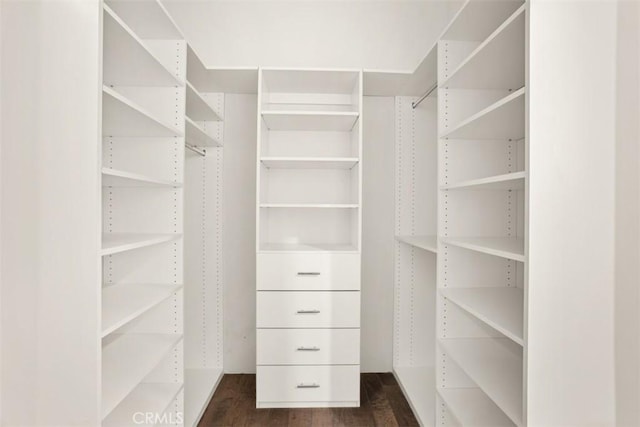 433 Pine Ave Unit 304, Long Beach, CA 90802 - walk in closet with dark wood-style flooring