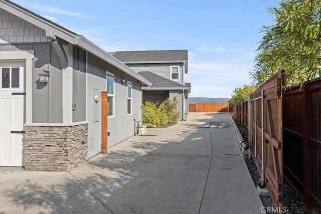 view of home's exterior featuring a patio