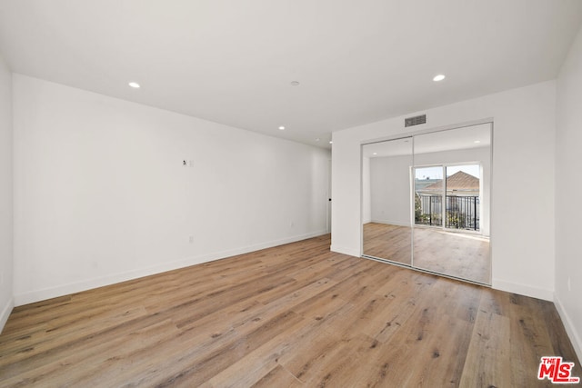 interior space featuring light hardwood / wood-style flooring