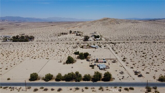 aerial view featuring a mountain view