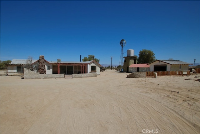 view of back of property