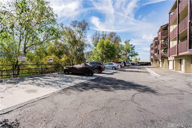 view of parking / parking lot