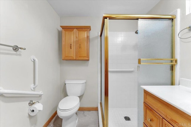 3685 Vista Campana N Unit 56, Oceanside, CA 92057 - full bathroom with a stall shower, vanity, and tile patterned floors