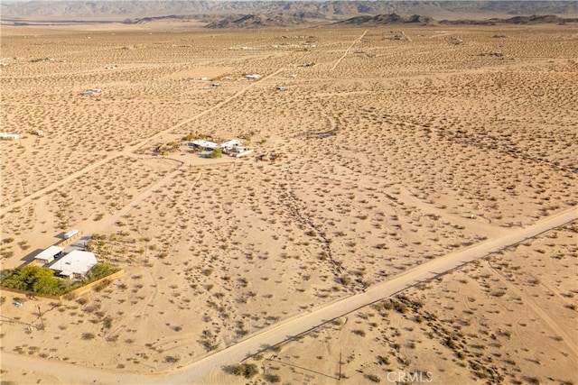 drone / aerial view with a rural view