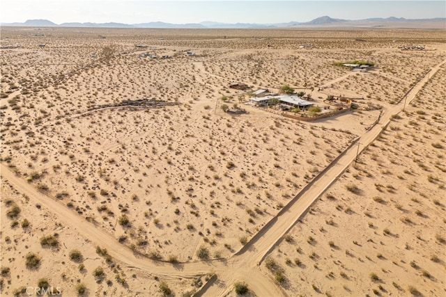 bird's eye view featuring a mountain view