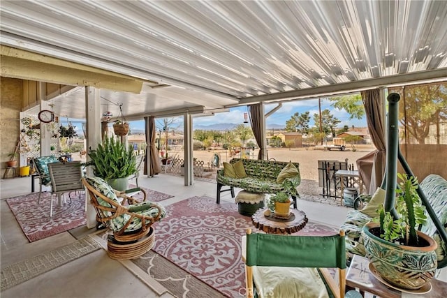 view of sunroom / solarium