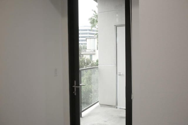 view of doorway to outside