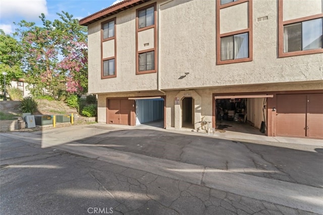 view of property with a garage