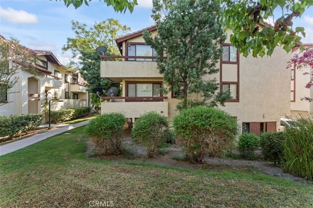 exterior space with a balcony