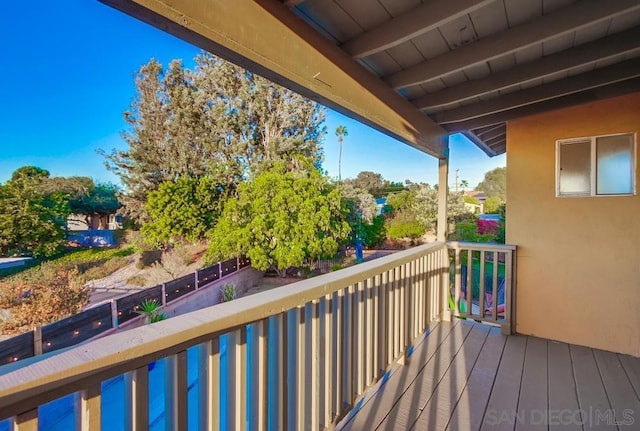 view of balcony