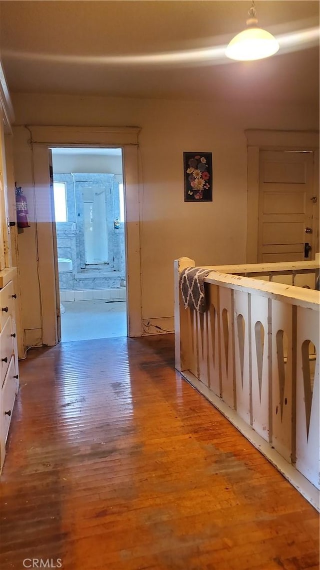 hall featuring light hardwood / wood-style flooring