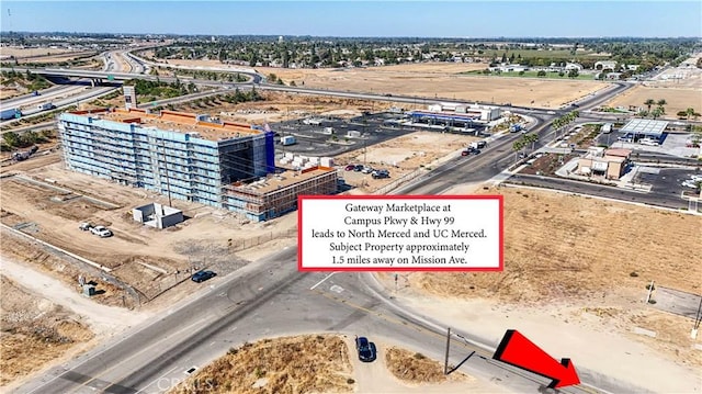 4321 E Mission Ave, Merced, CA 95341 - drone / aerial view