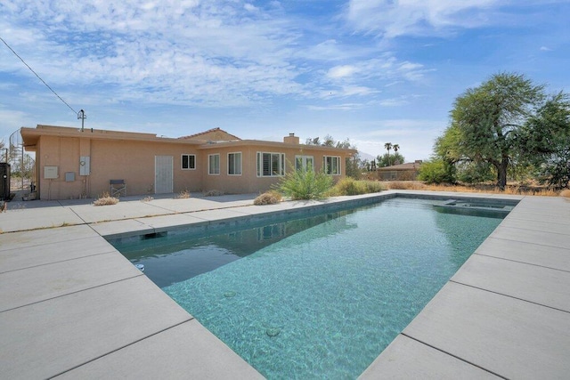 view of pool with a patio area