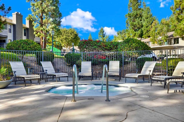 view of pool with a patio area