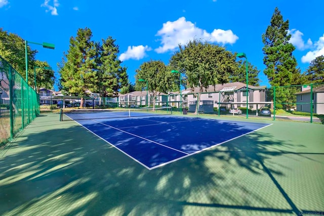 view of sport court