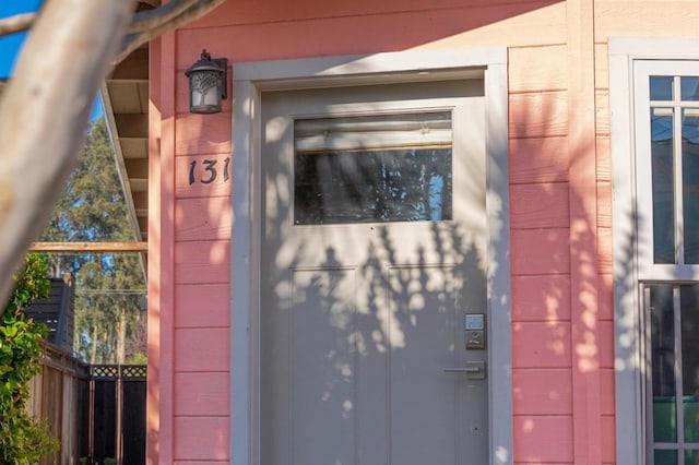 view of entrance to property