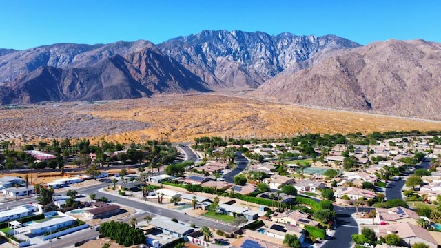 exterior space with a mountain view