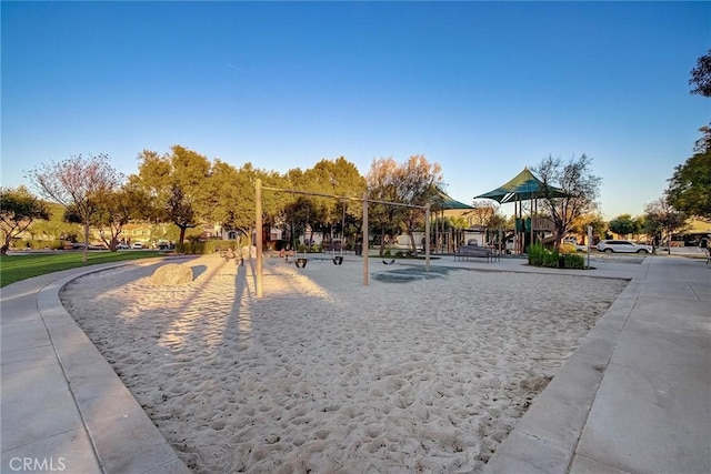 surrounding community featuring a playground