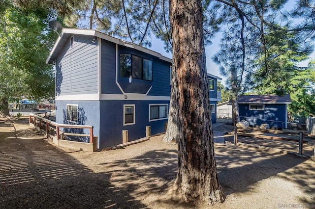 view of rear view of property