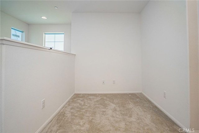 empty room with light carpet