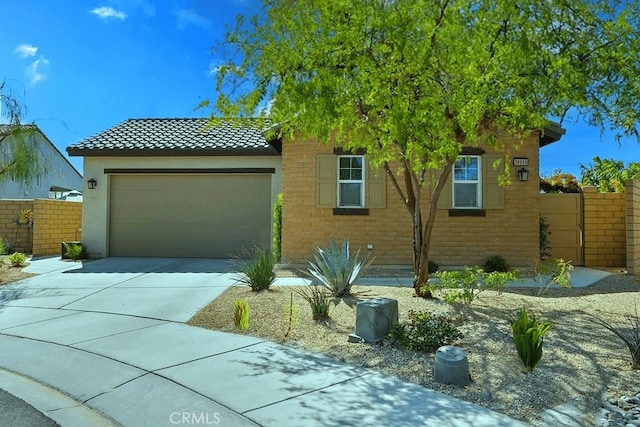 view of front of house featuring a garage