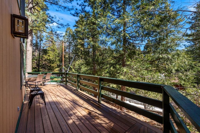 view of wooden terrace