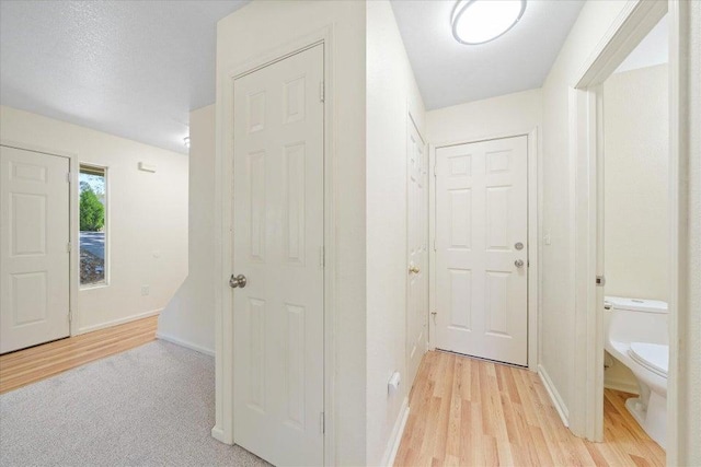 hallway featuring light hardwood / wood-style flooring