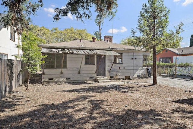 view of back of property