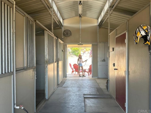 view of horse barn