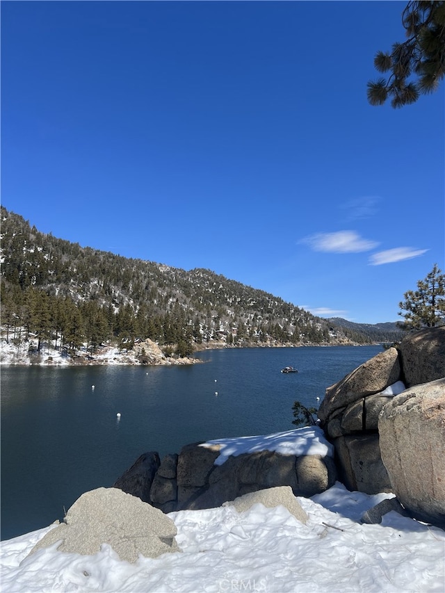 property view of water with a mountain view