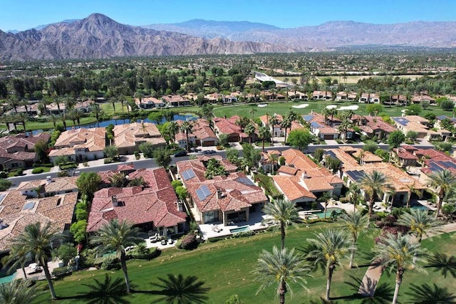 bird's eye view featuring a mountain view