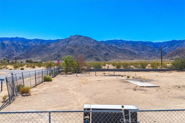 property view of mountains with a rural view